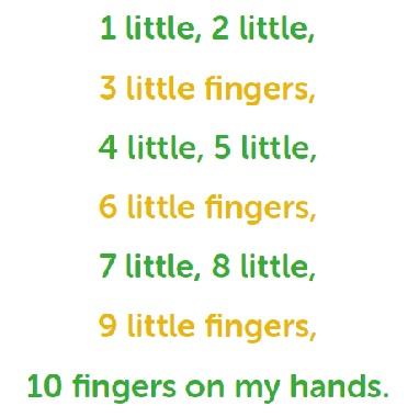 Try and point or move each finger as you count.