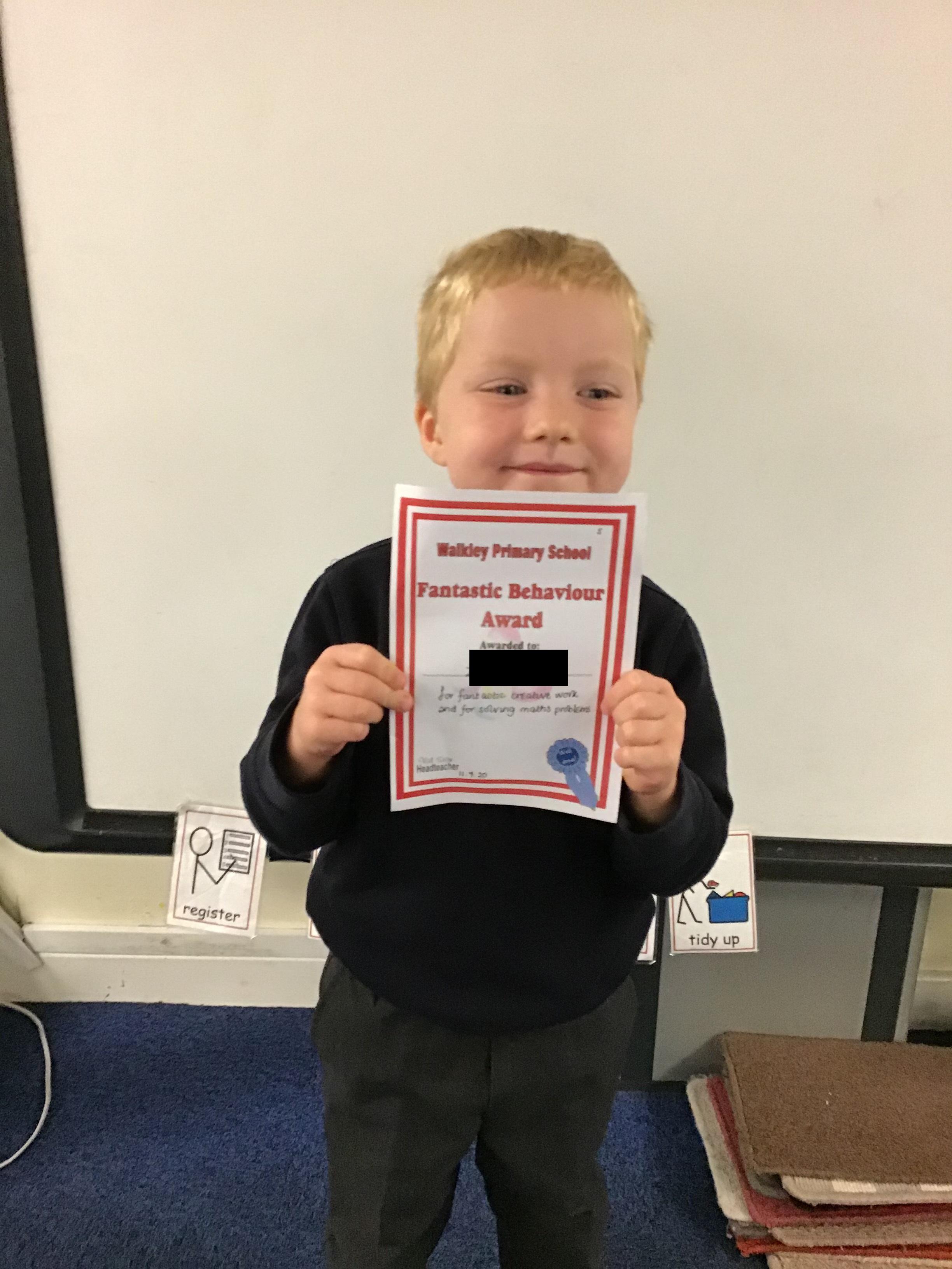 Whizzy Worker for fantastic creative work and problem solving in maths