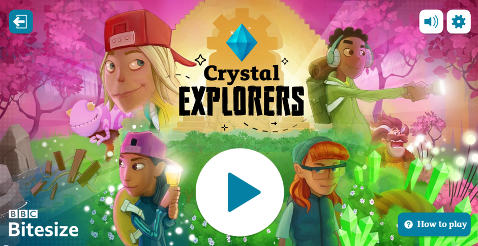 Collect the crystal shards as you go, unlocking the challenges and using your knowledge of grammar, punctuation and spelling to solve the fiendish puzzles. Solve the crafty Chameleon's riddles, jump over the snapping crocodiles and swing across the waterfalls to victory! Watch out for baddie Salty Dan, he is determined to steal your crystals and use them for his evil plan! Can you work your way through the levels to unlock golden crystals in every level and topic, and stop him in his tracks?