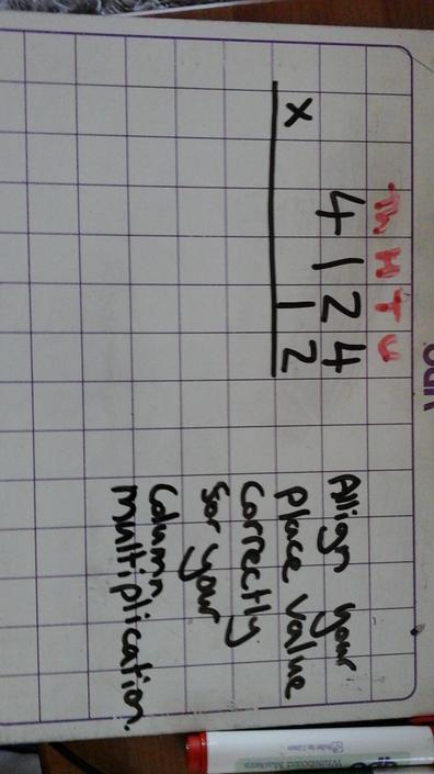 Place the numbers in the correct place value columns